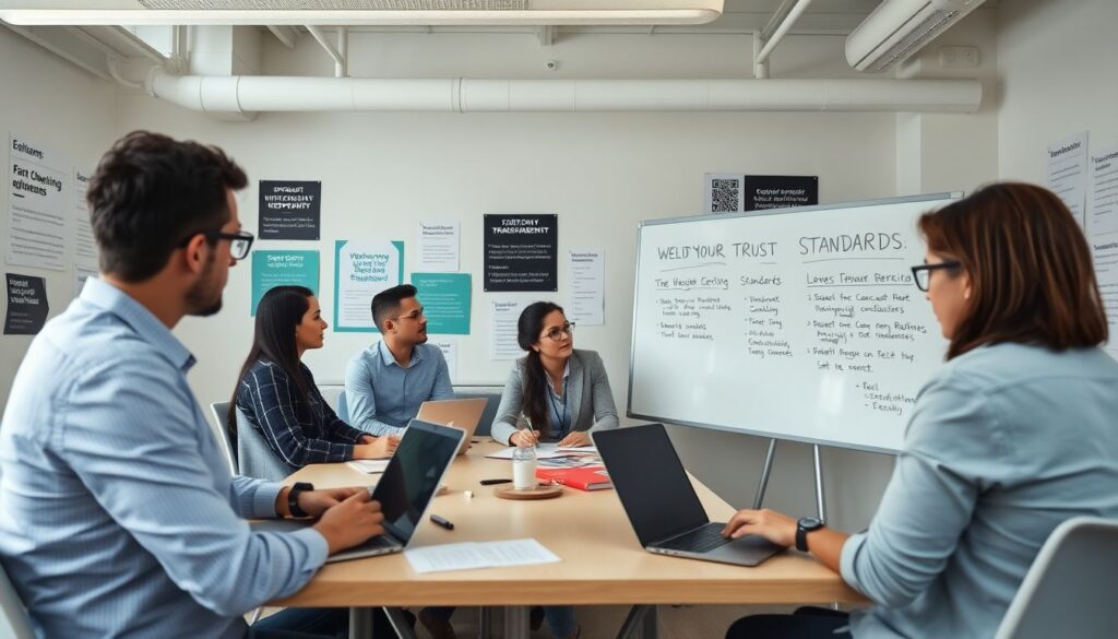 Как строить доверие к медиа в эпоху фейков: прозрачность, фактчекинг и работа с ошибками - иллюстрация